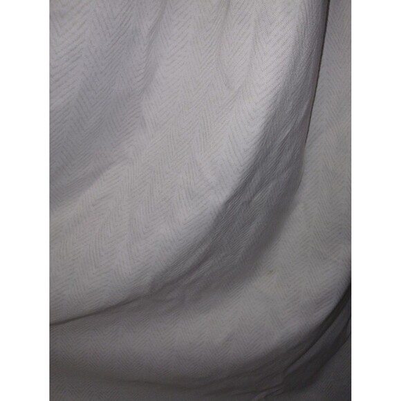 Tommy Hilfiger Standard shower curtain art geo pattern deco white & tan 72"x72" - Picture 6 of 7